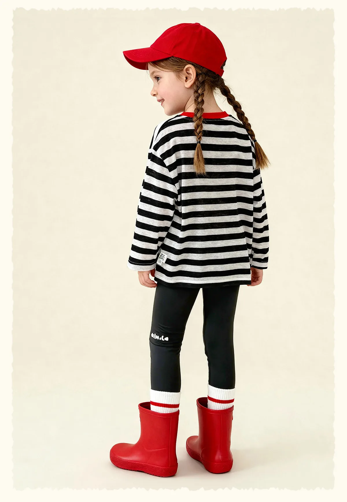 Amila 2026 Frühlings-Mädchenunterhose, hohe Elastizität, nicht verformbar, vielseitige Yogahose, Kinderbekleidung, Hose – Detail 26