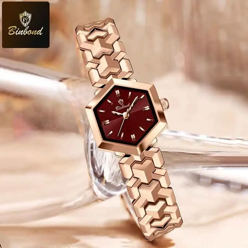 BONBOND موضة جديدة الأكثر مبيعا ساعة السيدات الترفيه الرياضة مقاوم للماء ساعة أنيقة المرأة كوارتز ساعة اليد Relógio senhora