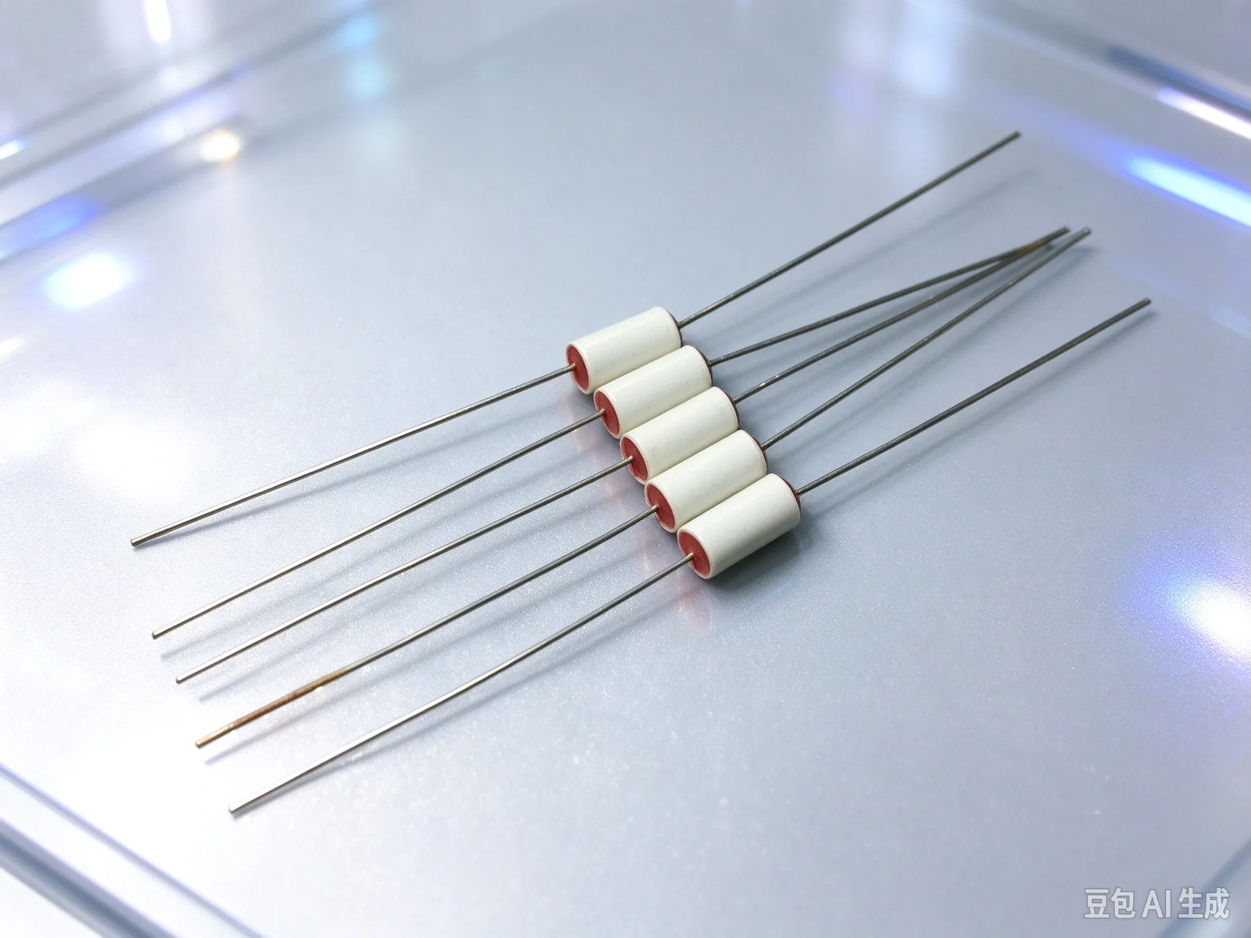 Genuine for France SIC Vintage Red Head 0.015UF 160V Audio Axial Coupling Non-Polar Capacitor  30pcs