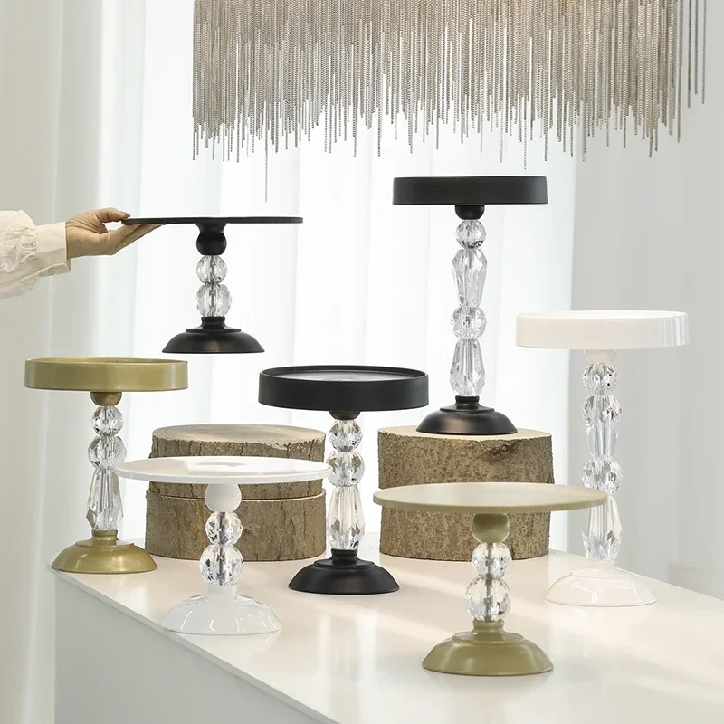 

2025 High-class 2025 Long - Lasting Wedding Dessert Table Main Cake Rack, European Wrought Iron Tall Cake Plate