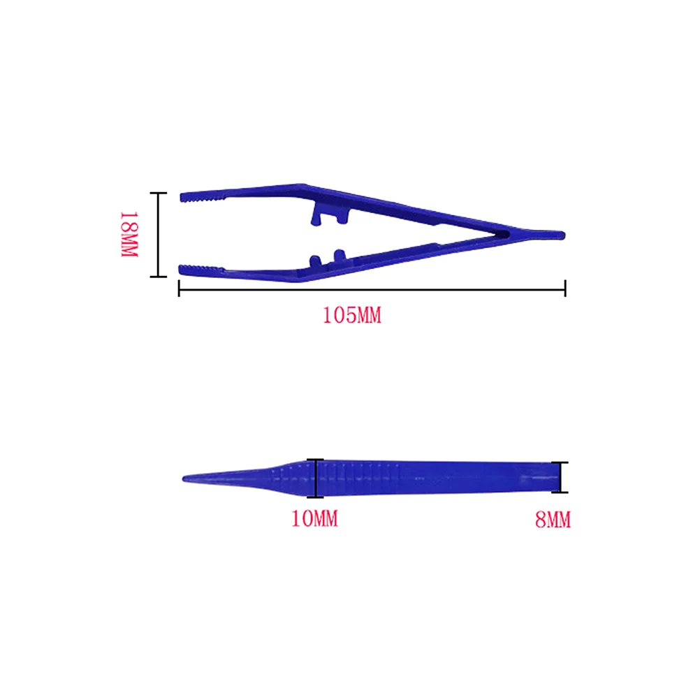 24 pz Pinzette Usa E Getta Accessori Per Il Trucco Gli Strumenti Mascara Ciglia Finte Maschera Rimozione Clip di Plastica Cosmetici Miss per Gli Uomini