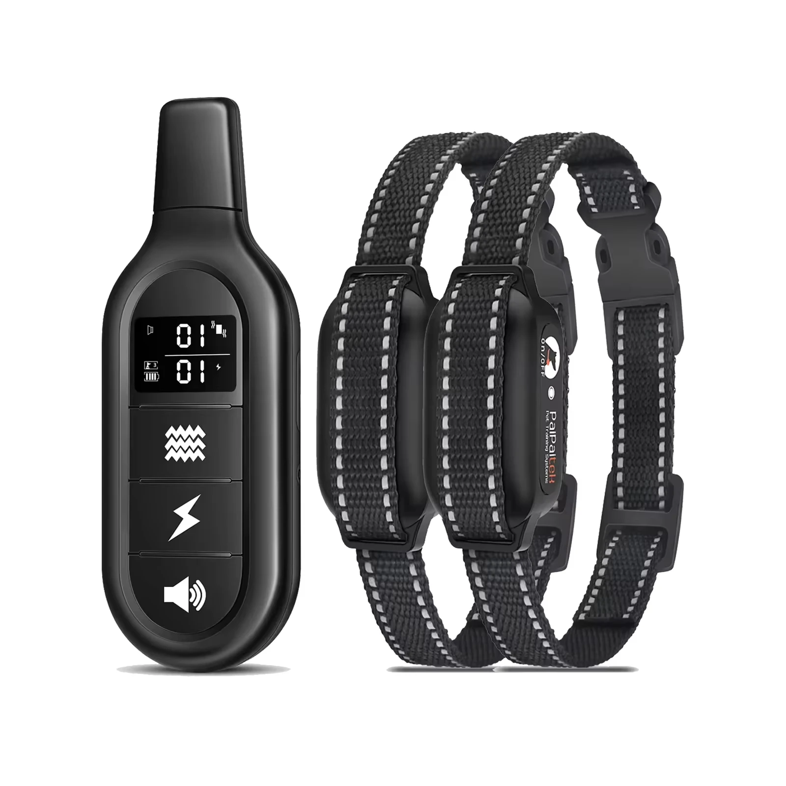 Paipaitek 1000M Hondentrainingshalsband Alle maten Hond Waterdichte elektrische halsband voor hondentraining Oplaadbare hond Anti-blafhalsband