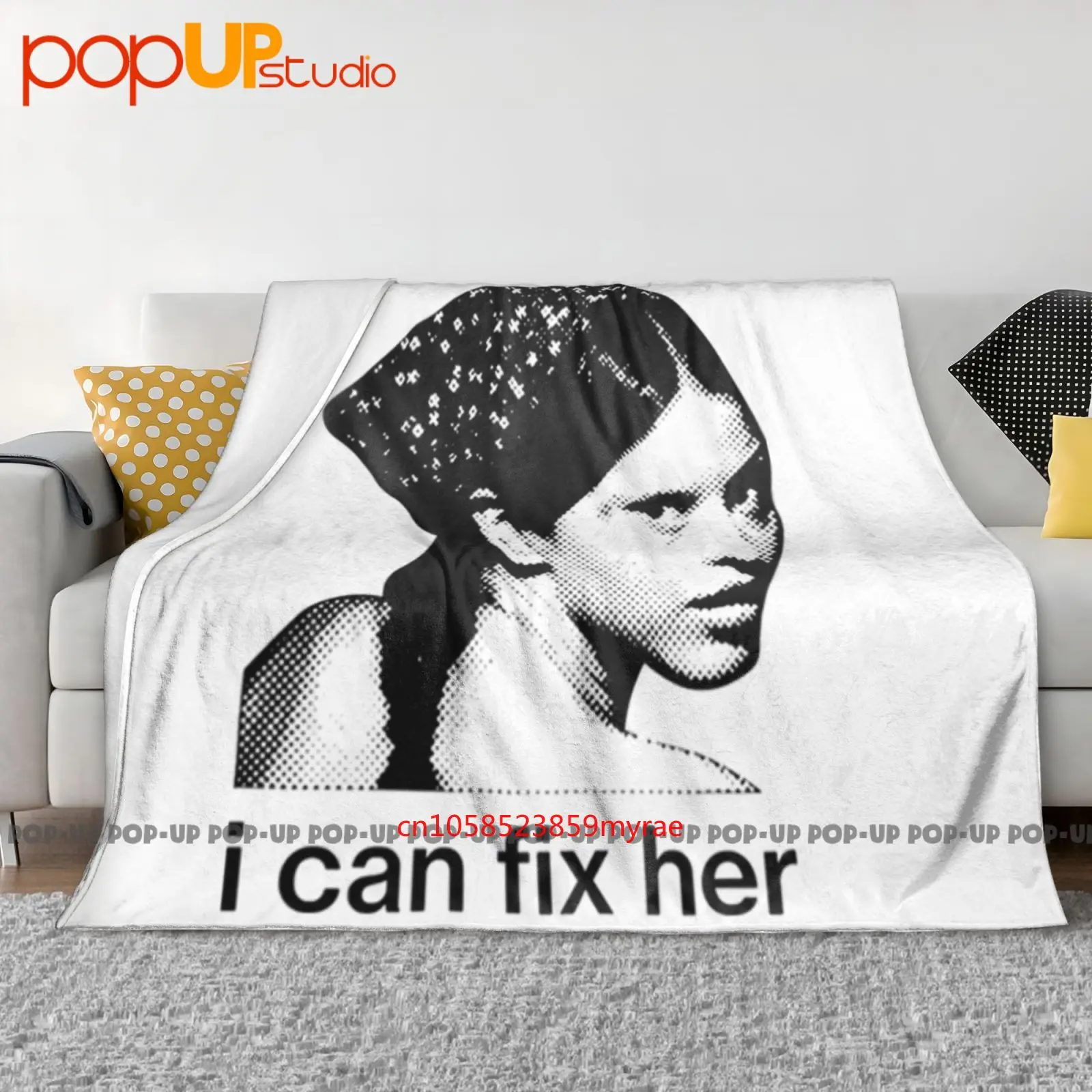 Mia Goth Pearl X A24 Halftone I Can Fix Her Classic Ultra-Soft Blanket Quilt Winter Sofa Cover Bed Covers