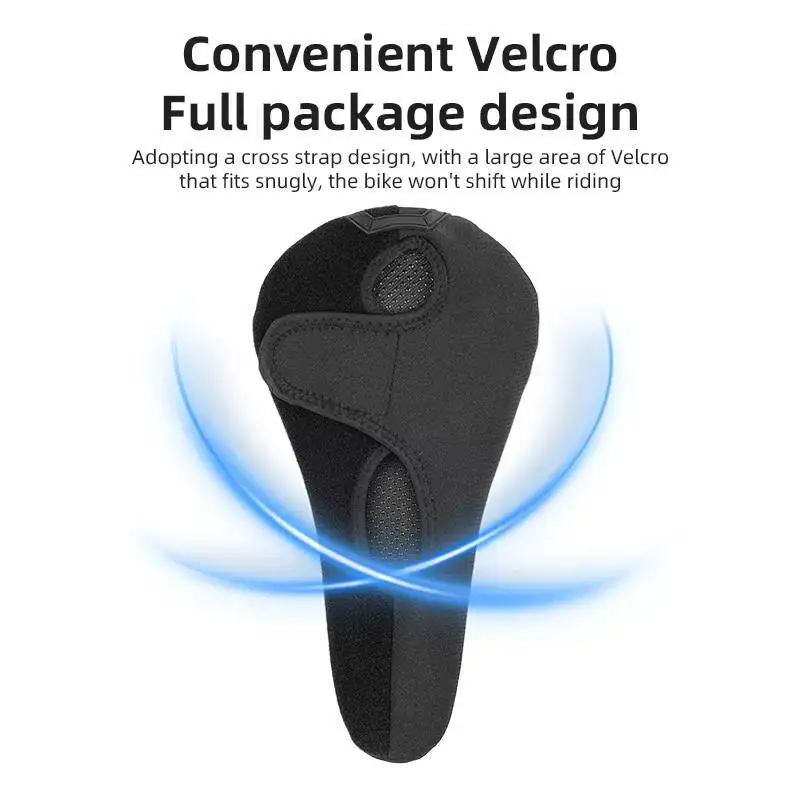 ESLNF Comfort Silicone High Elastic Bike Seat Cushion Gel Padded Bike Seat Cover image 5