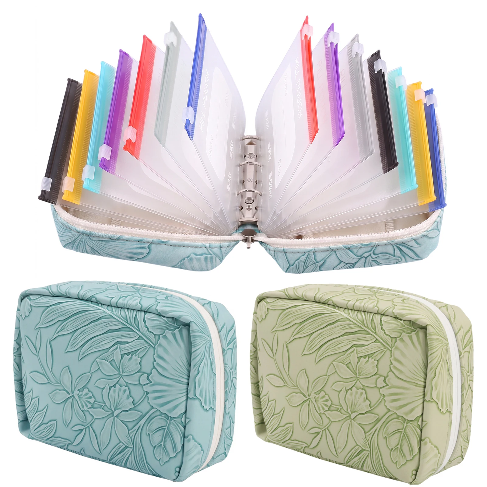 Seaweed Snack - Waterproof Pill Pouch Set with 14