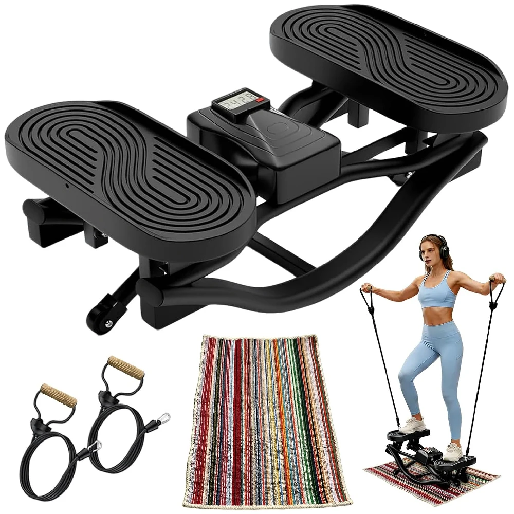 Rock Stepper, Side Steppers for Exercise at Home | 300 LBS Weight Capacity, Noise-Reducing & Portable Rocker Exercise Equipment