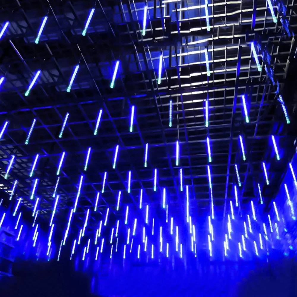 USB Meteor Shower Lights 30CM8Tubes-50CM8Tubes LED String Warm White Blue Colorful IP54 Waterproof 8 Mode Christmas Garden Decor