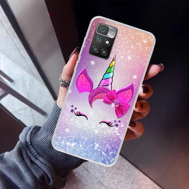 Pink Unicorn Rainbow Phone Case For Xiaomi Redmi 12C 12 10C 10A 10 9C 9A 9T 9 8A 8 7A 7 6A 6 Pro K60 K40 K20 S2 Print Fundas