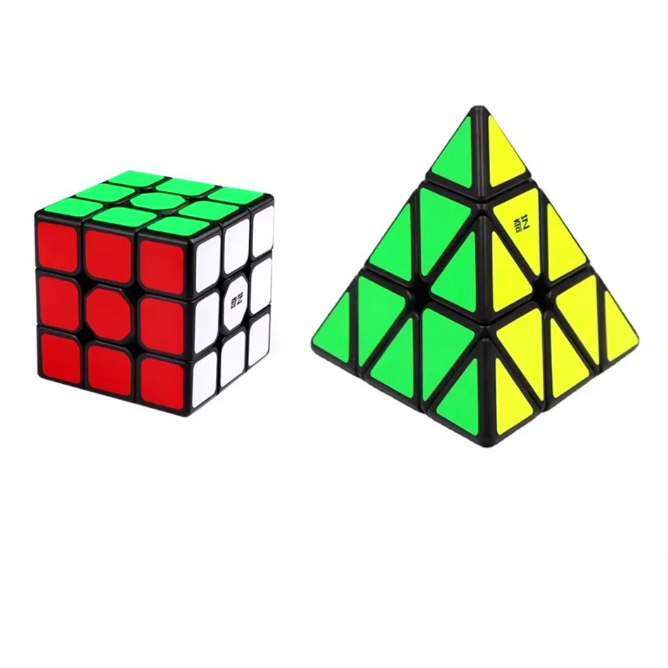 QiYi Cubo Magico 2x2 3x3 4x4 5x5 Cubo Magico Alien Foglia di Acero Piramide Inclinata Professionale Cubo Magico Puzzle Giocattolo Regalo Dei Bambini