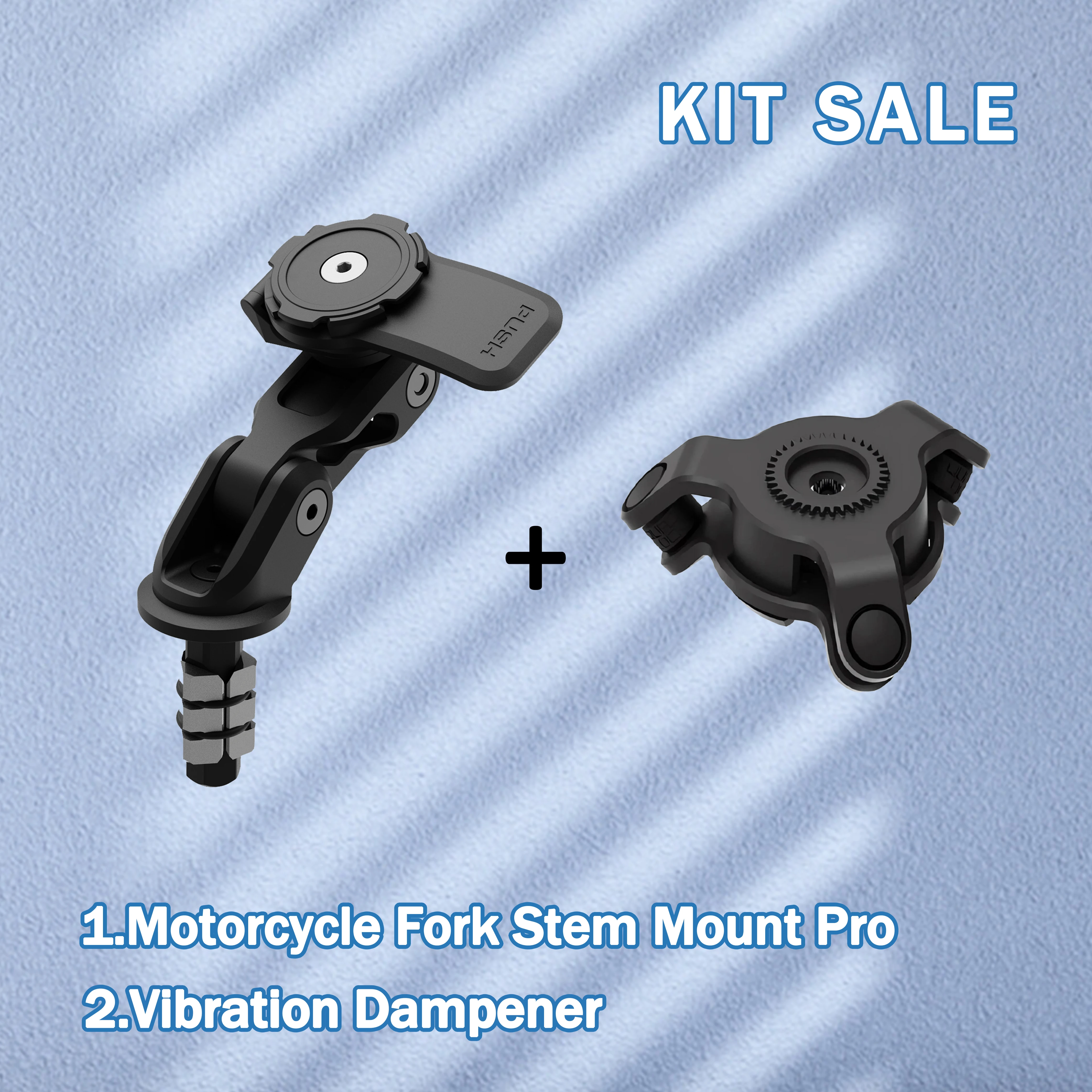 

Motorcycle Phone Mount Kit-Motorcycle Fork Stem Mount Pro+Vibration Dampener