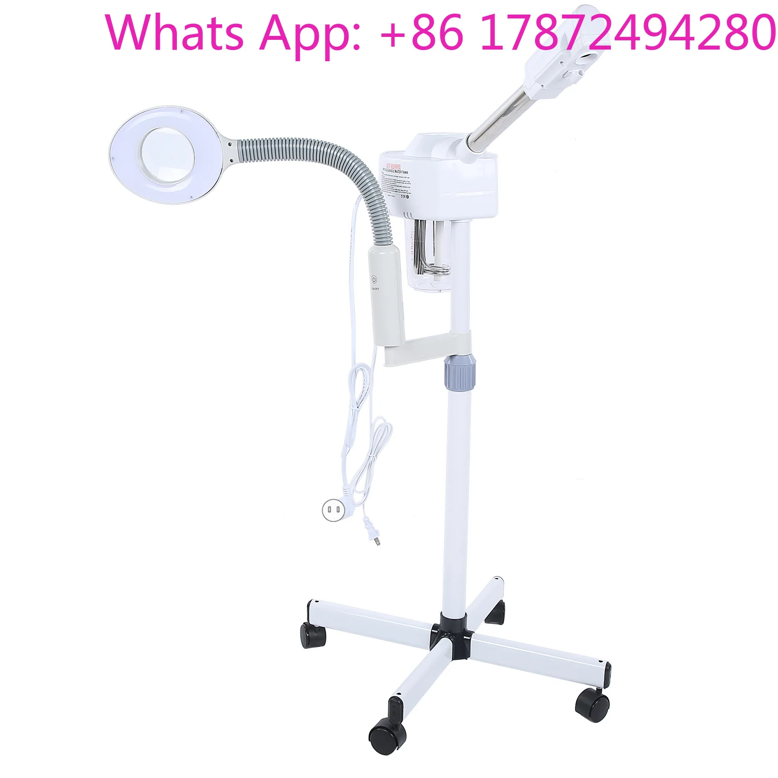 LED 5X Magnifying Floor Lamp Machine Spa Professional Humidifier Magnifying Floor Lamp Spa Humidifier with Wheels