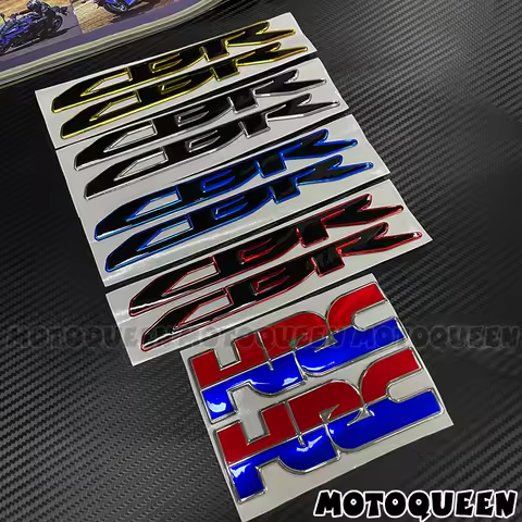 For Honda HRC CBR 250R 500R 650R 600 F2 F3 F4 F5 1000 RR Motorcycle Fairing 3D Label Emblem Logo Fuel Tank Pad Decals Stickers