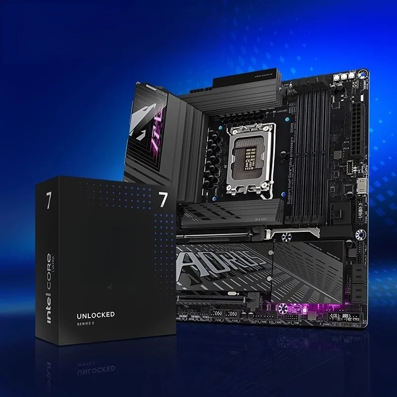 

15th generation Ultra7 265K boxed processor with Gigabyte Z890M small carving main board CPU set