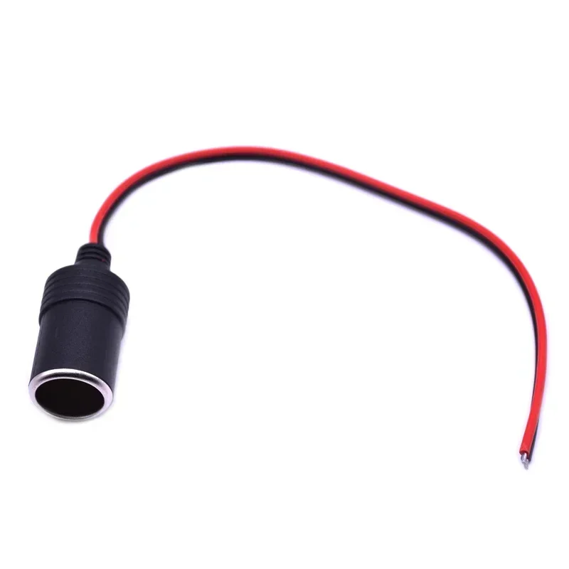 1pc Universal Female Car Cigarette Lighter Charger Cable Female Socket Plug Connector 12v15A Max200W