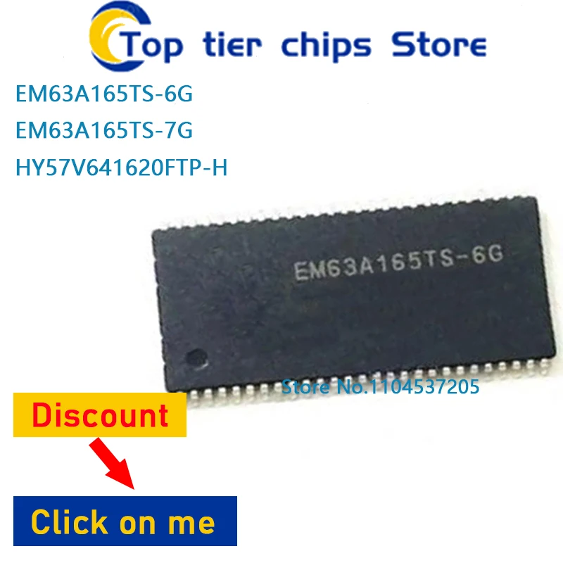 

1 шт./лот EM63A165TS-6G EM63A165TS-7G HY57V641620FTP-H TSOP 100% НОВЫЙ
