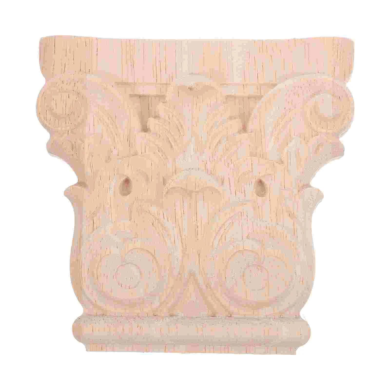 Carved Wood Corbels Door Surround Moulding Handcarved Traditional Pilaster Crowns Molding Corner Blocks Wooden Trim Carving