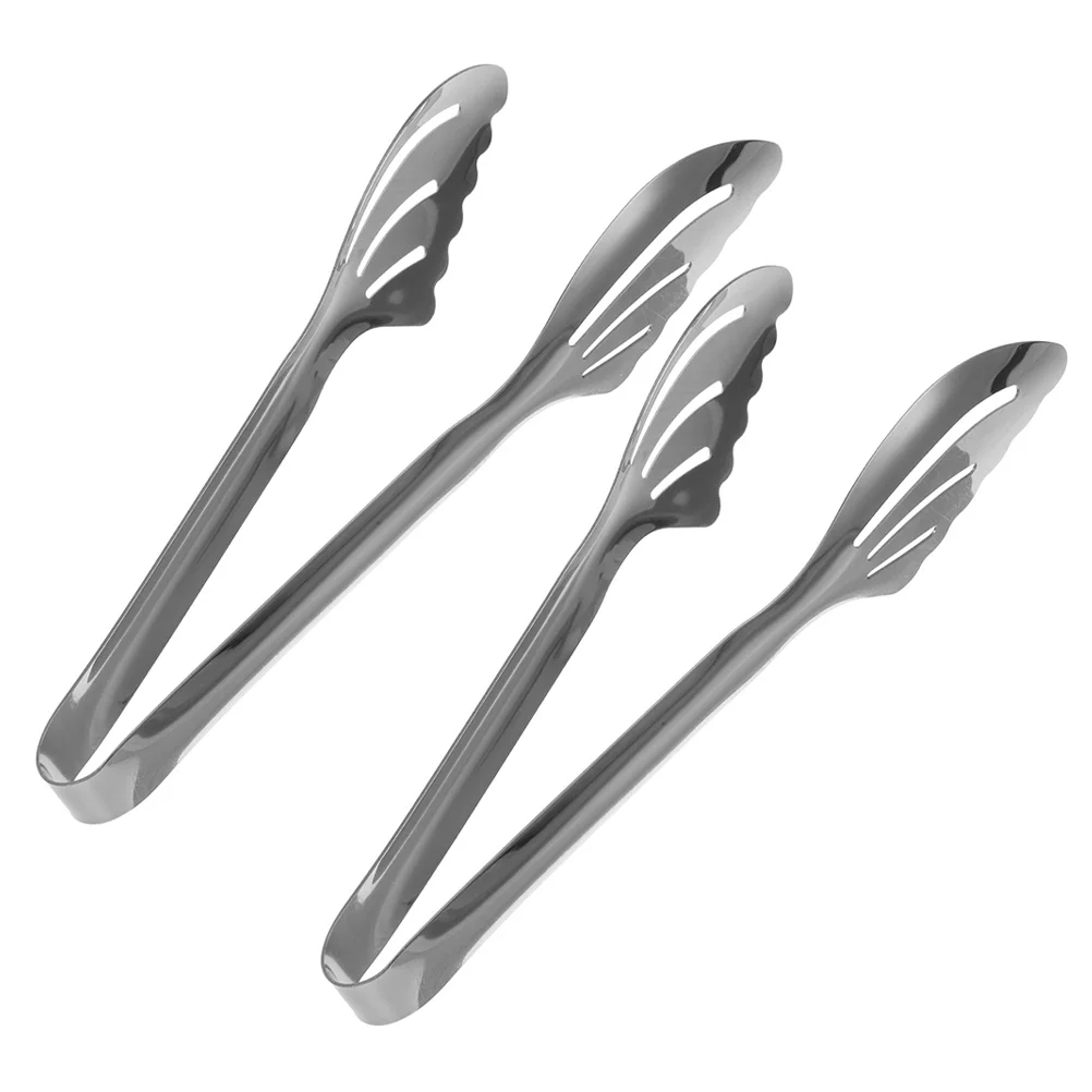 

2 шт., кухонная утварь из нержавеющей стали с защитой от ожогов для гриля, приготовления пищи, сервировки макарон, салата, барбекю, закуски, шведский стол, чайный пакетик