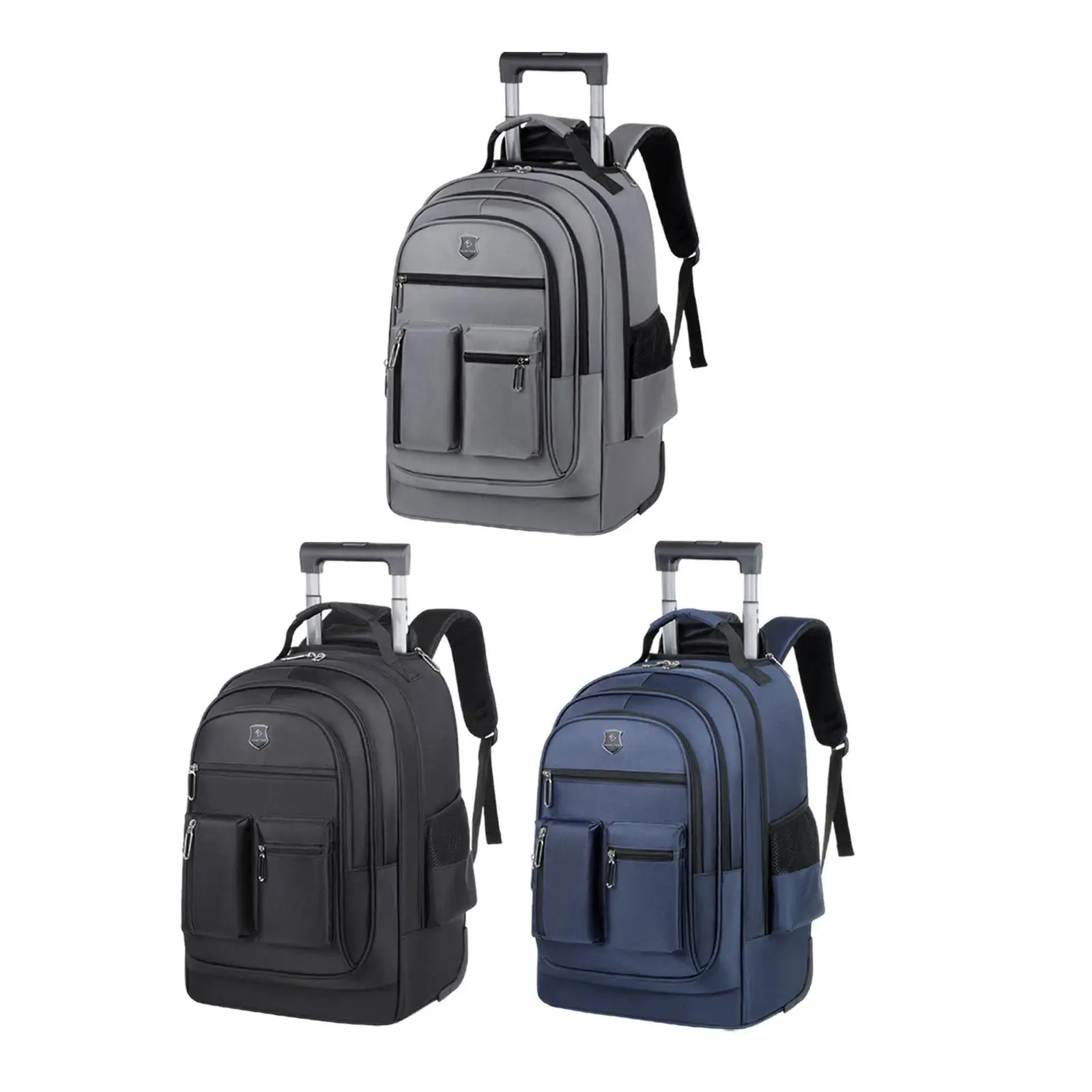 

Large Capacity Rolling Backpack Wheeled Backpack Wheeled Travel Bag Trolley