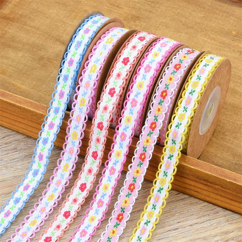 1.2cm Floral designing ribbons DIY Favors for refined artist of Hairband pocket bag creative arts for Mother\'s Day Birthday gift
