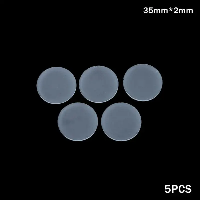 5 STKS Matte Glazen Diffuser, Frosted Ronde Platte Lampenkap voor Zacht, Zelfs Licht in LED Downlights & Zaklampen