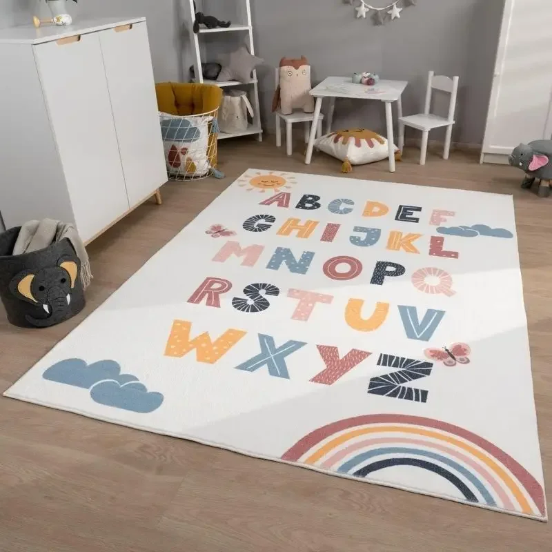 Cartoon Car Hairy Nursery Play Mat For Children,Colored Fluffy Carpet For Living Room,Soft Baby Mats,Plush Bedroom Beside Rugs