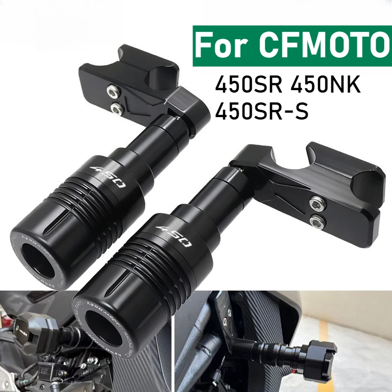 For CFMOTO 450SR 450NK 450SR-S Motorcycle Engine Pad Falling Protection SR450 450 SR NK NK450 Frame Sliders Crash Protector