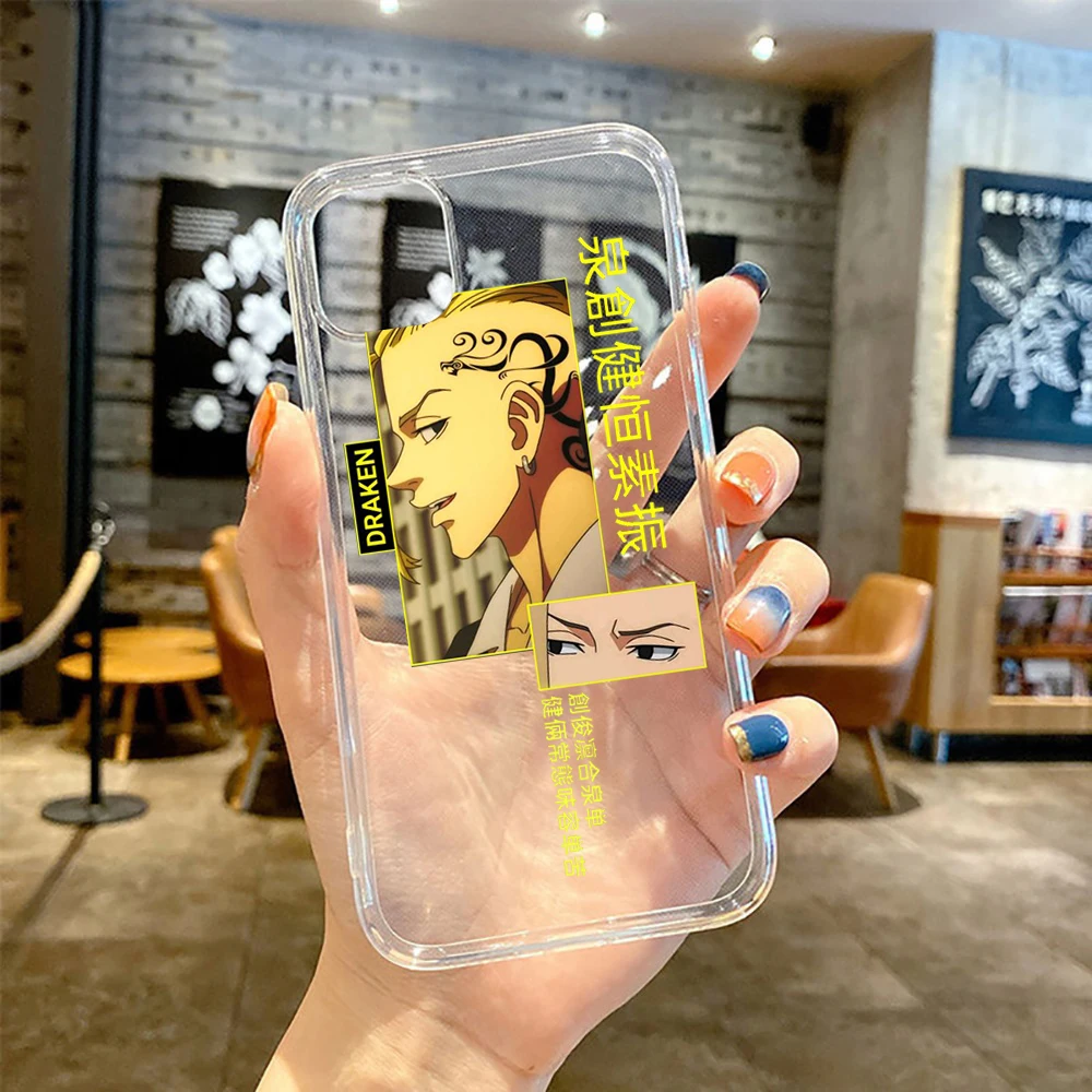 anime Tokyo Revengers Clear Transparent phone case for iPhone 11 12 13 mini pro XS MAX 8 7 6 6S Plus X SE XR