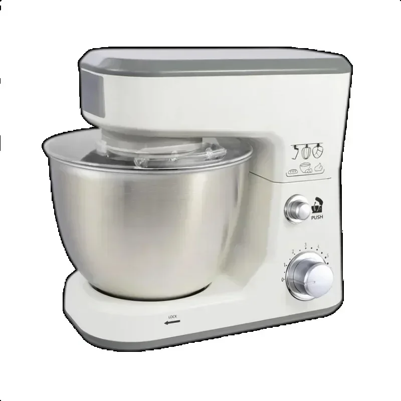 

Hot SalesHousehold Stainless Steel Much Accessories Mixing Machine For Salad Cake Bread Kitchen Electric 800W4.2L