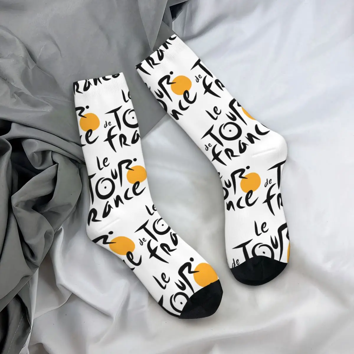 

Tour De France Socks Winter Stockings Modern Men Warm Soft Socks Printed Outdoor Anti Bacterial Socks