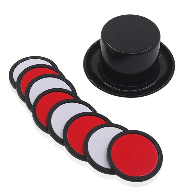 Mystery Of High Hat Magic Hat Rainbow Piece Magic Tricks Close Up Stage Props Magician Kids Easy To Do Toys For Children