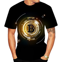 Newest BTC Bitcoin 3D Print T-shirt Men/Women Funny Short Sleeved Tees Cool Summer Trend Men Women Kids T Shirt Pullover y2k Top