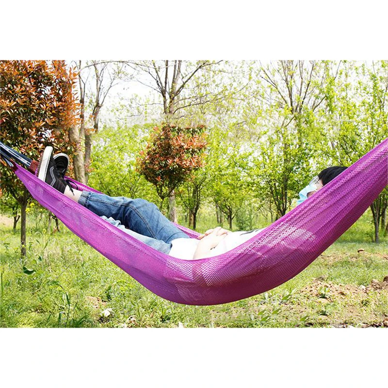 Travel Portable Folding Hammock Garden Terrace Balcony Hanging Hammock Camping Survival Hunting Rest Nets