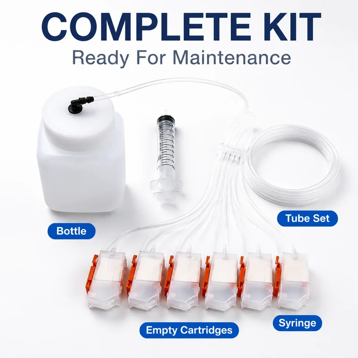Printhead Cleaning Maintenance Kit For Epson XP15000 XP-15000 DTF Sublimation Print Head Unclog Solution Tool Empty Cartridge