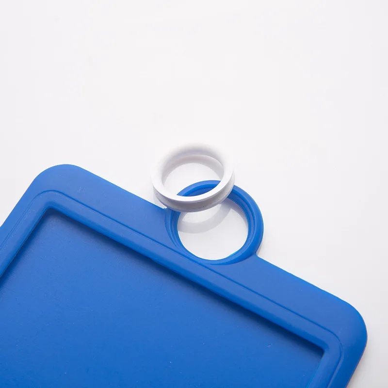 Soft Anti Fall Work ID Badge Clip Neck Rope Lanyard Standard Silicone Card Bag Transparent Cardholder For ID Card Student Card