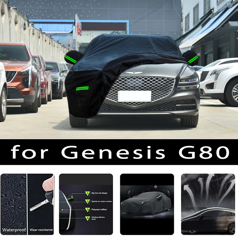 

Защитный чехол для автомобиля Genesis G80, защита краски автомобиля, Солнцезащитная теплоизоляционная водонепроницаемая пленка для автомобильной одежды