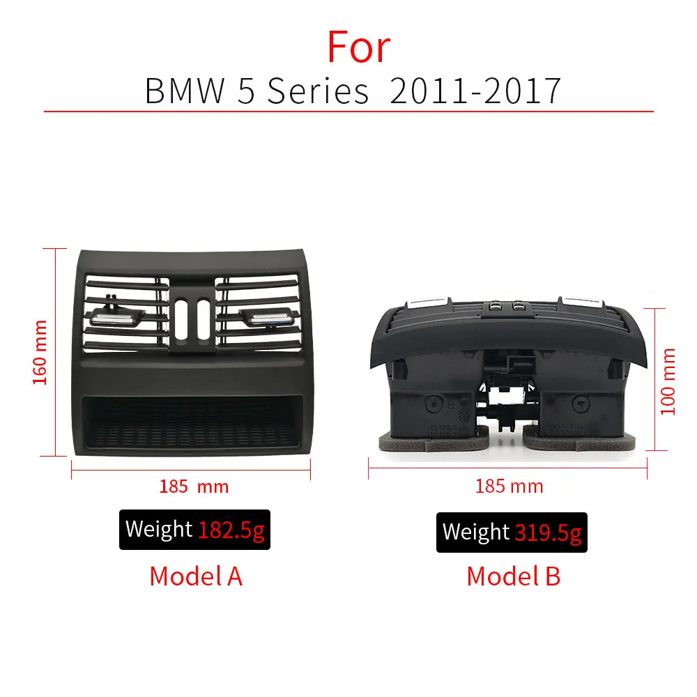 For BMW F10 F11 Rear AC Vent Grille Air Conditioning Outlet Panel Assembly For BMW 5 Series 520 525 528 530 535 64229172167
