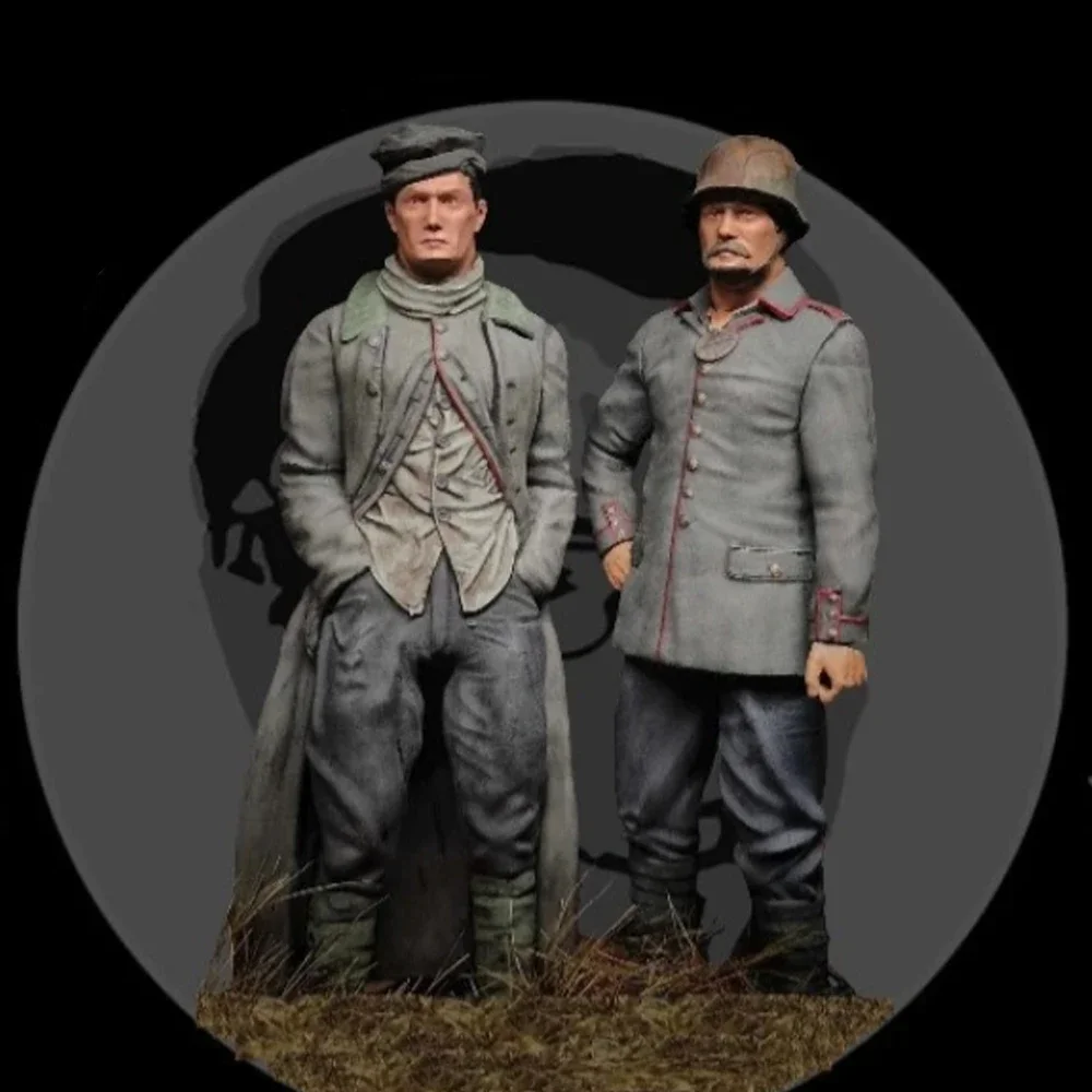 1/35 WW1 POW 세트, 송진 모델 피규어 군인, 군사 테마, 미조립 및 미도색 키트