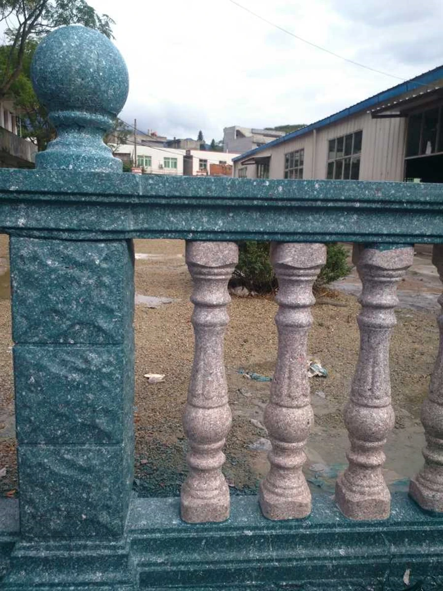 Summer Breeze Cast in Place Plastic Concrete Baluster Mold with Railing, Balcony Fence Balustrade Moldings, 97cm/ 38.19in Tall
