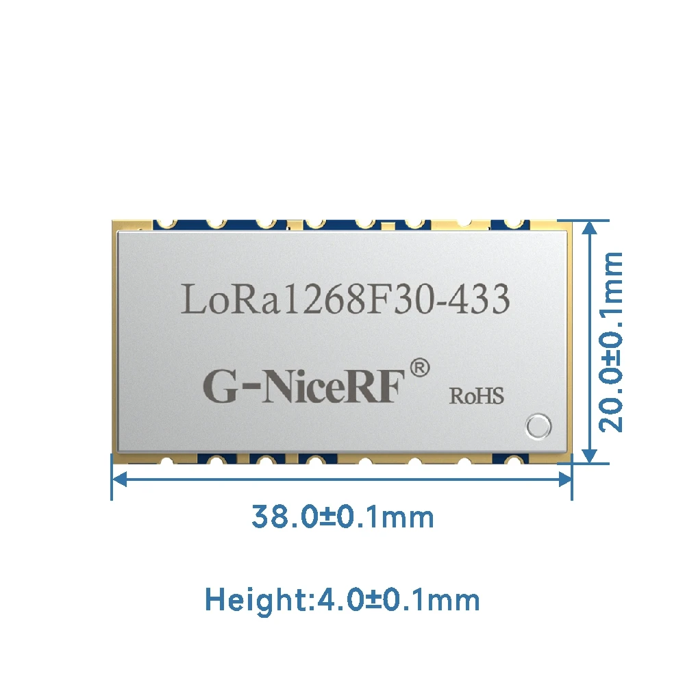 2pcs/lot LoRa1268F30 433MHz SX1268 Long Distance SPI Port Wireless Transceiver Module