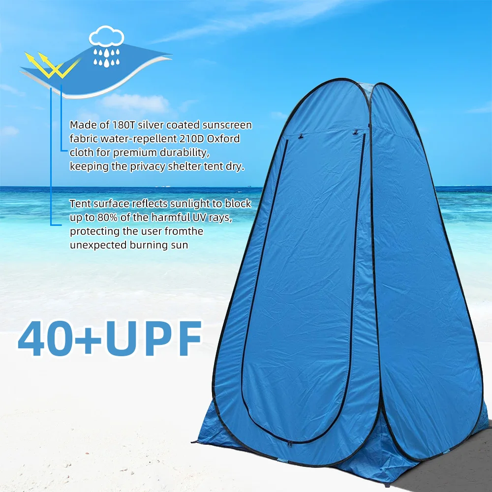 

Stand Up Tents for Camping Spacious and Portable Privacy Shelter for Outdoor Toilet Use Quick Showers and Changing Clothes