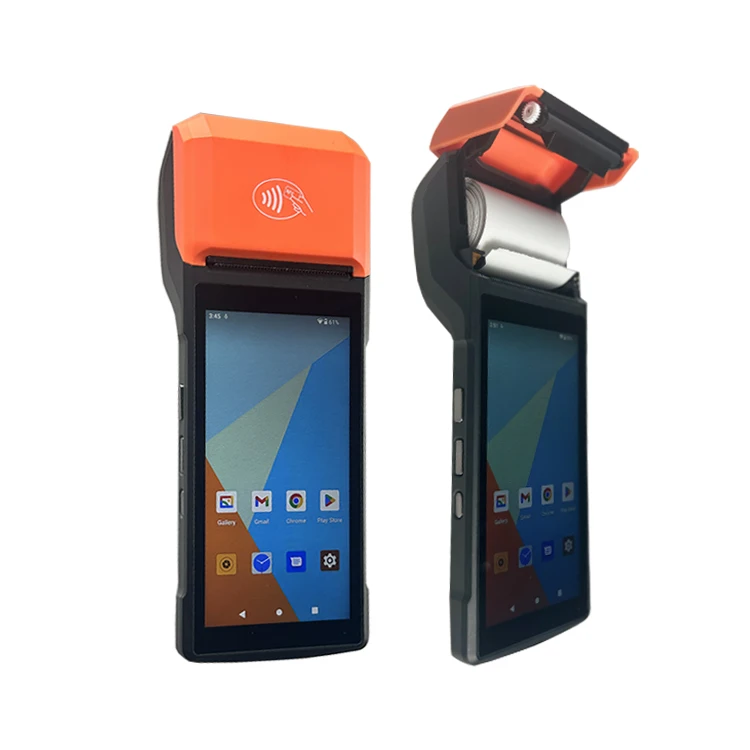 Portable POS 5.5 Inch Handheld Android Terminal NFC Payment Mobile Pos Terminal with Printer