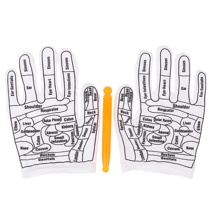 

1set Gloves Hand Reflexology Acupoint Acupressure Tools Glove Hands Reusable Mittens Household Spa Point Exfoliator Textured
