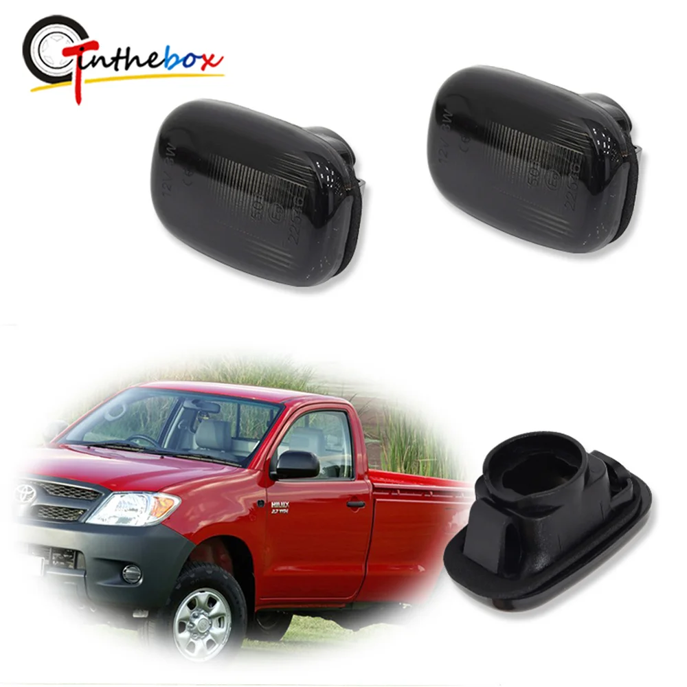 Carro dianteiro Bumper Side Marker Light, caixas para Toyota Supra, Previa, Piquenique Avensis, Verso, Paseo, Corolla RAV4, Hilux