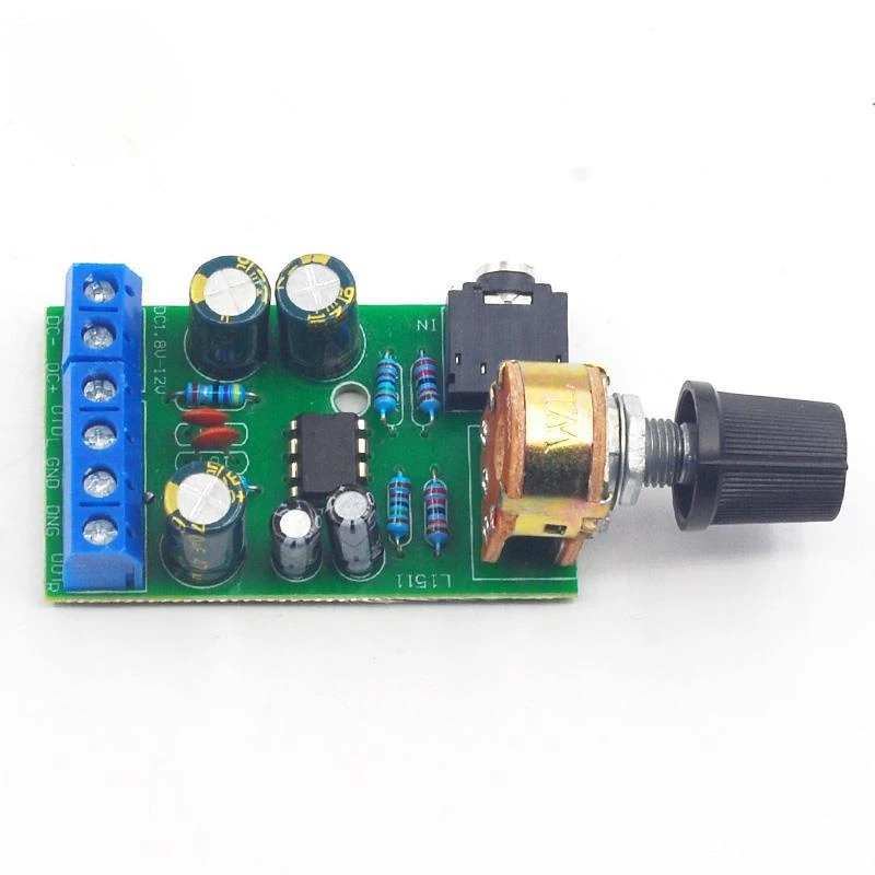 TDA2822MAmplifier Board 2.0 สเตอริโอเครื่องขยายเสียงแบบพกพา Miniature วิทยุเครื่องขยายเสียง
