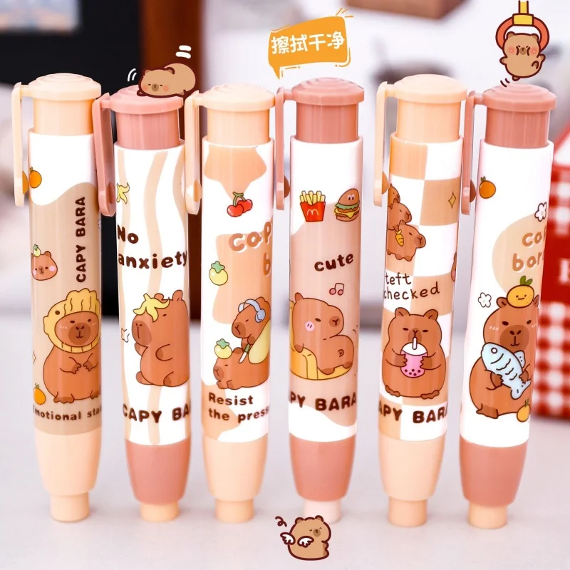 24pcs-lot-kawaii-capybara-press-eraser-cute-writing-drawing-pencil-erasers-stationery-gifts-school-supplies