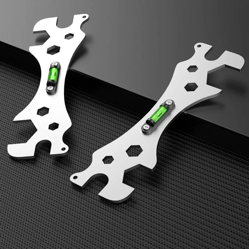 Multi specification wrench Mini Adjustable Bathroom Adjustable Wrench Multifunctional Wrench Bend Angle Leveling Wrench Nut cap