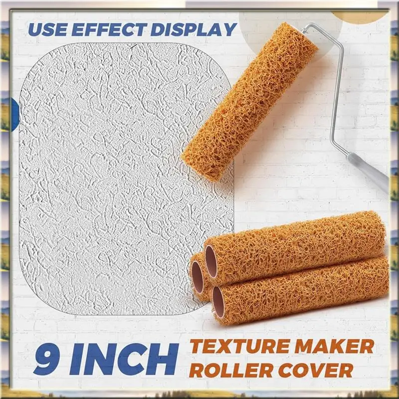 

DHDL, 3 упаковки, текстурированные валики для краски, текстурированный валик для покраски стен, для покраски стен, товары для покраски дома