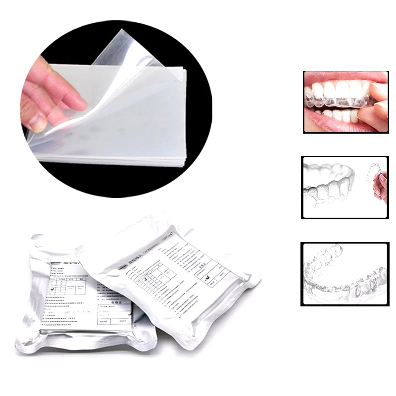 

1 Bag Dental Lab Orthodontic Splint Retainer Slice Soft Hard 1.0/1.5/2.0mm Thermoforming Materials Vacuum Forming Sheet Dentist