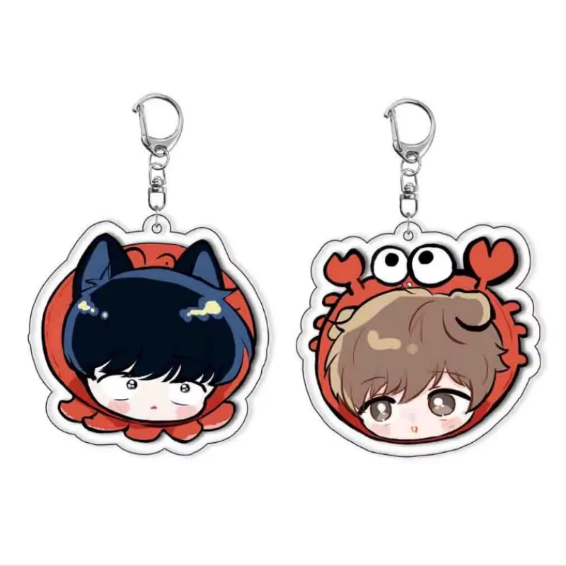 Anime Go For It, Nakamura-kun Acrylic Keychain Okuto Nakamura Aiki Hirose Cute Character Keyring Bag Charm Fans Collectible Gift image 2