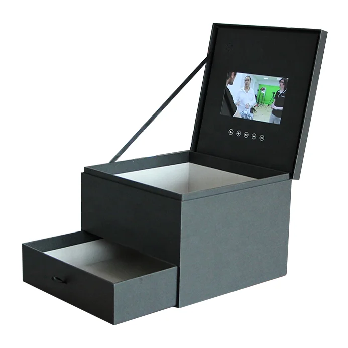 

New Fashion Special Design Double Layer Video Packaging Box 7 Inch LCD Mobile Pentium 4 Boxes